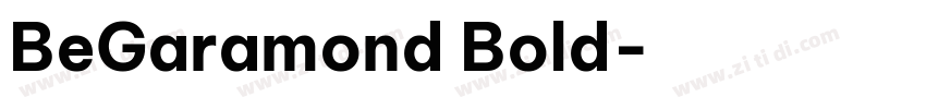 BeGaramond Bold字体转换